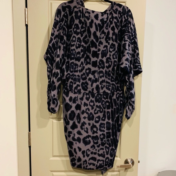 By Malene Birger Duality leopard wool blend dress - Picture 5 of 7